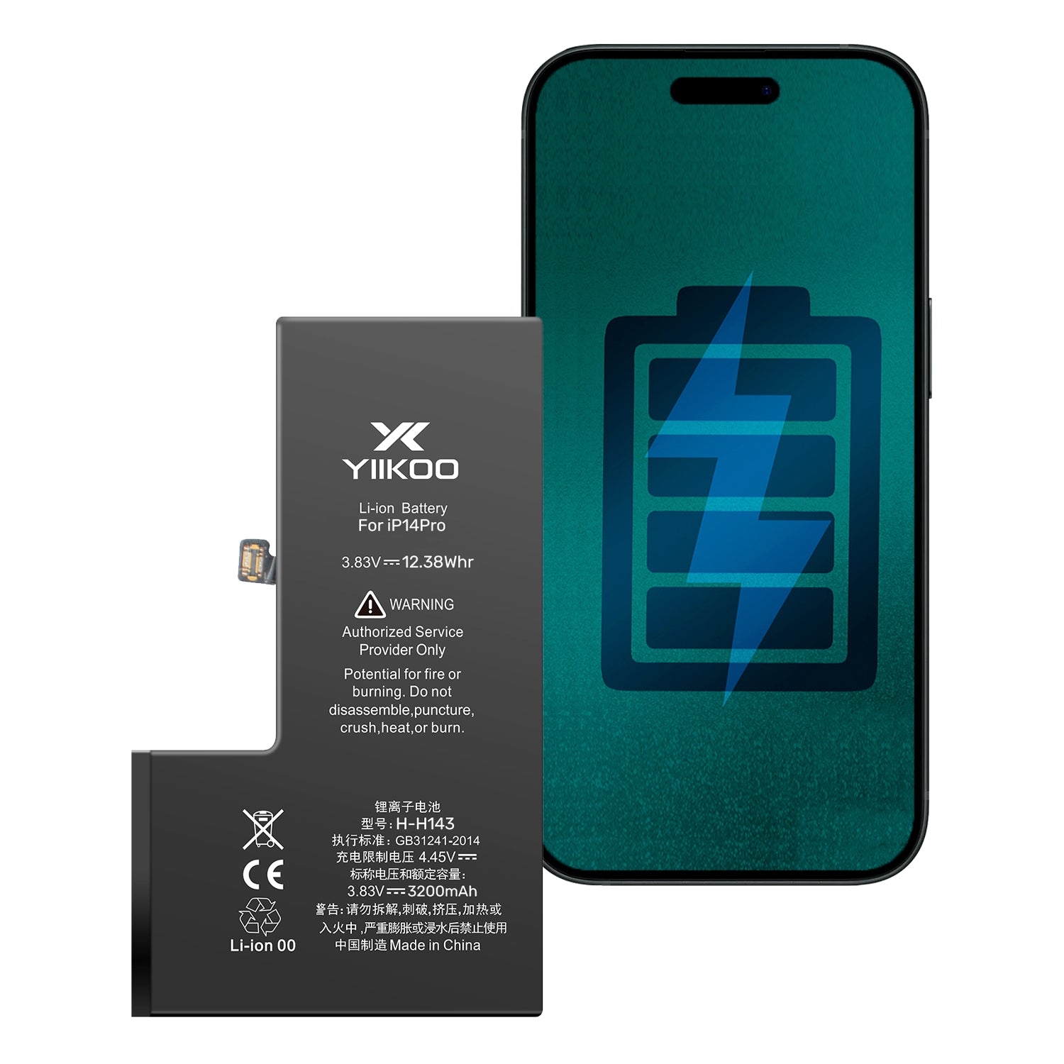 Bateria para iPhone 14 Pro YIIKOO Proteccion sobrecarga