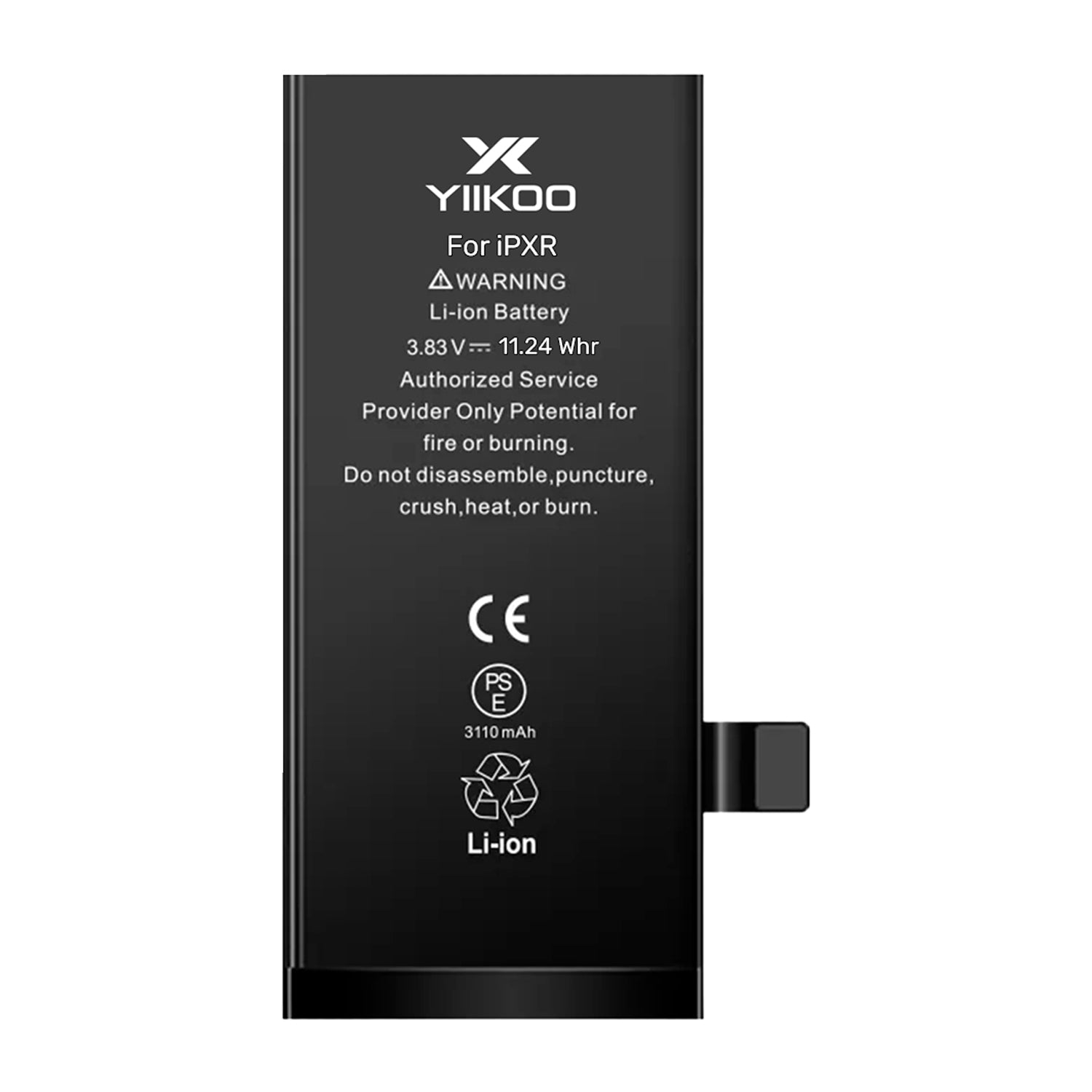 Bateria para iPhone XR YIIKOO Proteccion sobrecarga 2942 mAh