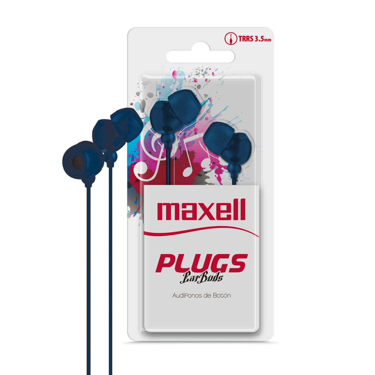 Audifonos IN-225 Maxell Plugs Ear Buds TRS 3.5mm In-ear