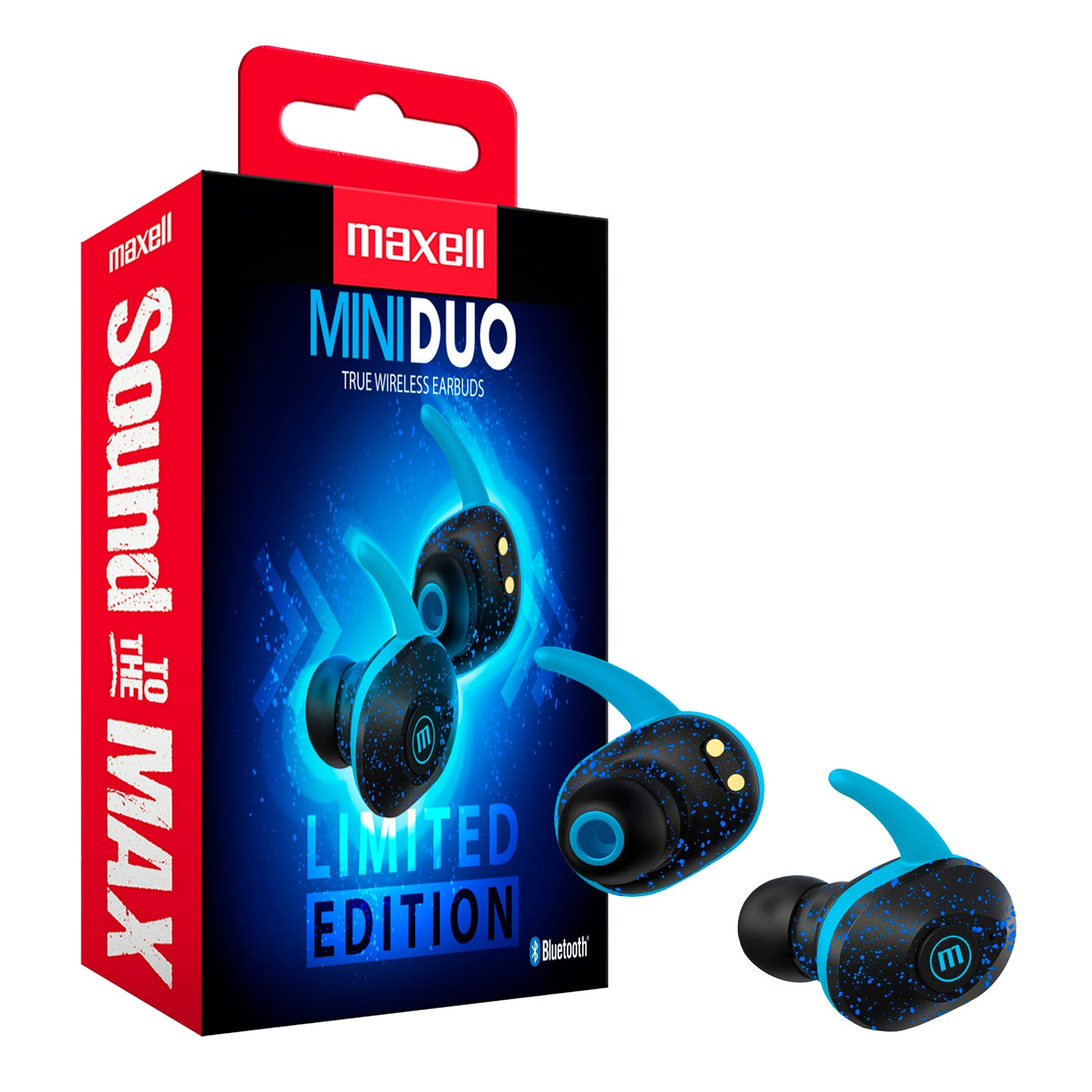 Audifonos Inalambricos Mini Duo Maxell Earbuds Bluetooth Manos Libres con  Microfono Led Azul