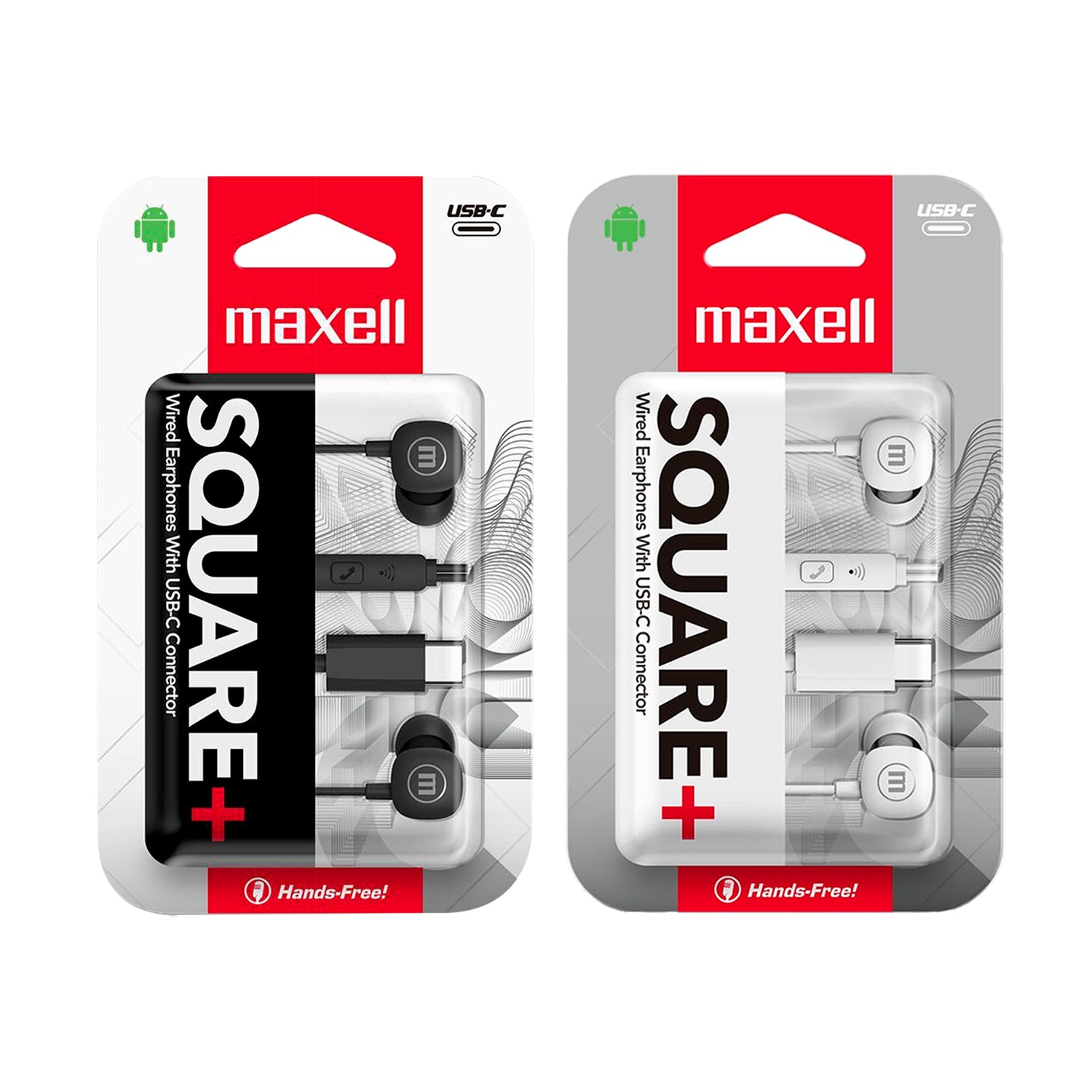 Audifonos Maxell Square+ In-Ear Tipo-C Manos Libres Microfono Incorporado Control de Llamada