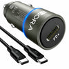 Cargador Auto Con Cable Tipo-C a Tipo-C 1m 20W 1hora Gar156