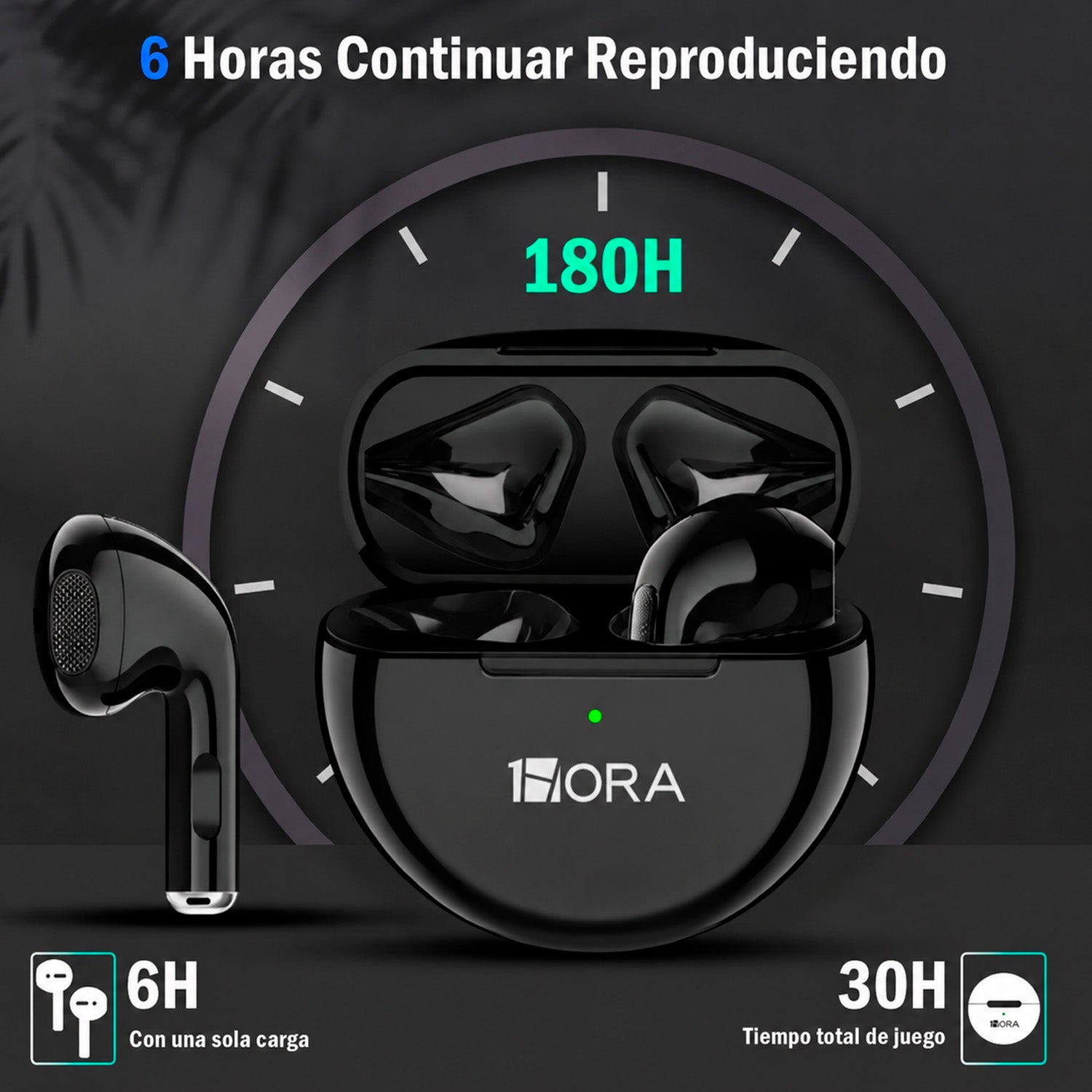 Audífonos Inalámbricos 1Hora AUT119 IPX4 Bluetooth 5.1