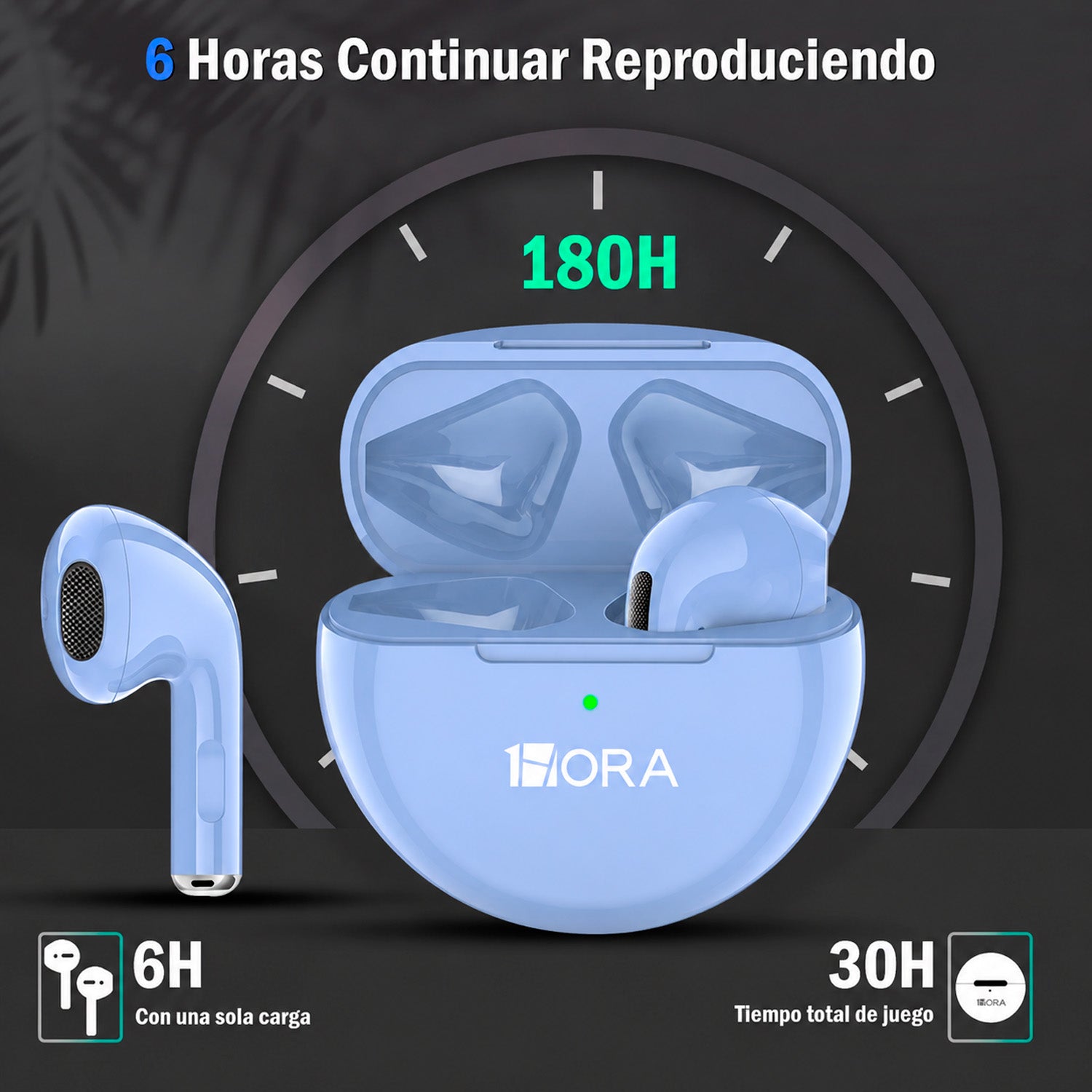 Audífonos Inalámbricos 1Hora AUT119 IPX4 Bluetooth 5.1
