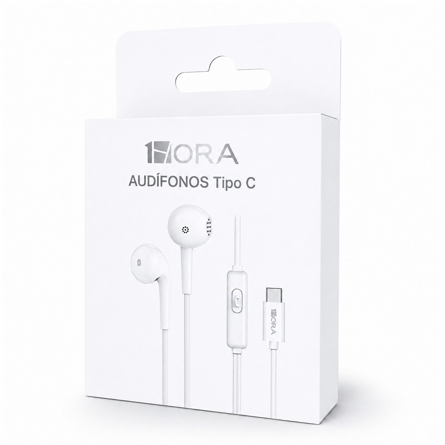 Audífonos 1Hora AUT124 In-Ear USB-C Con Micrófono Blanco