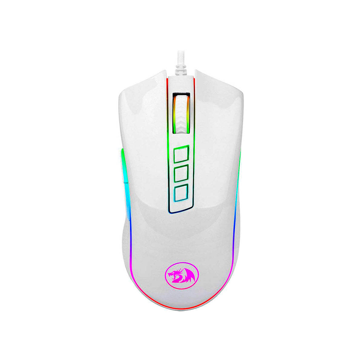 Mouse Gamer Redragon Cobra 8 Botones 10000DPI RGB [ M711W ] - Mayorista de Tecnología