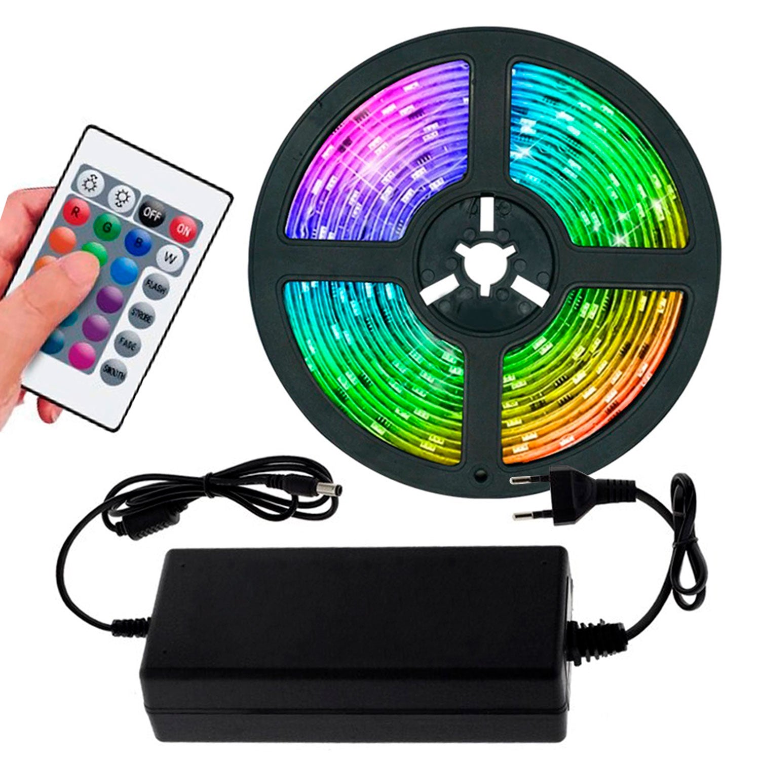 Luces Cinta Led Área 5 Metros RGB Tik Tok Gamers Hogar DC12V | Lifemax - Mayorista de Tecnología