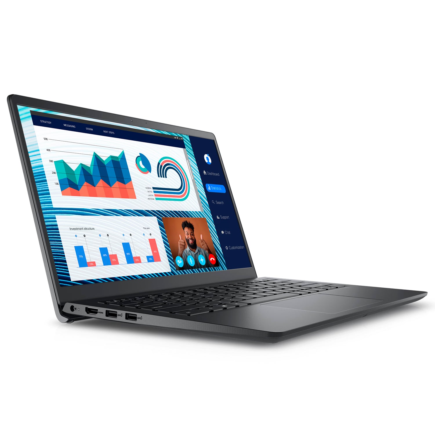 Notebook Dell Vostro 3420 14in Intel Core I5-1135G7 8GB RAM 256GB SSD M.2 Windows 11 Pro [ 1H4M6 ] - Mayorista de Tecnología