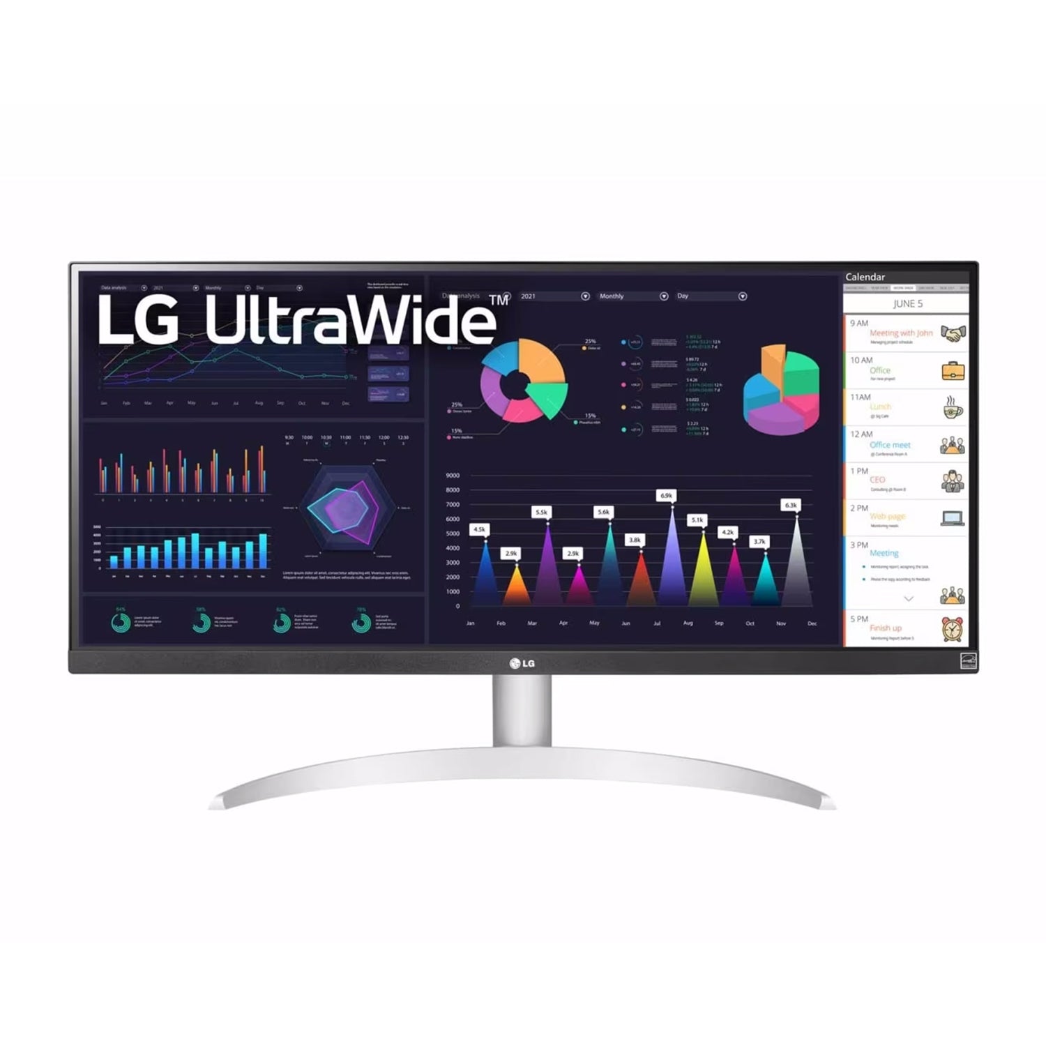 Monitor LG UltraWide 29in WFHD Ultrapanoramico Altavoces MaxxAudio AMD FreeSync 75Hz 1ms Display HDR