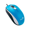 Mouse Genius Dx-110 Usb Óptico 3 Botones Ambidiestro Azul