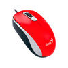 Mouse Genius Dx-110 Usb Óptico 3 Botones Ambidiestro Rojo