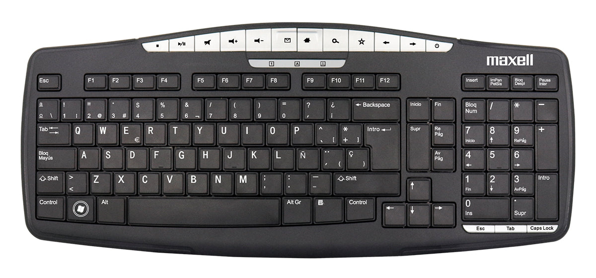 Teclado Multifuncional KB-100 Maxell USB keyboard [ 346120 ] - Mayorista de Tecnología