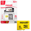 Tarjeta de Memoria MicroSD 32GB Maxell SDHC Clase 10  + Adaptador UHS-1 90MB/s Multiples Usos