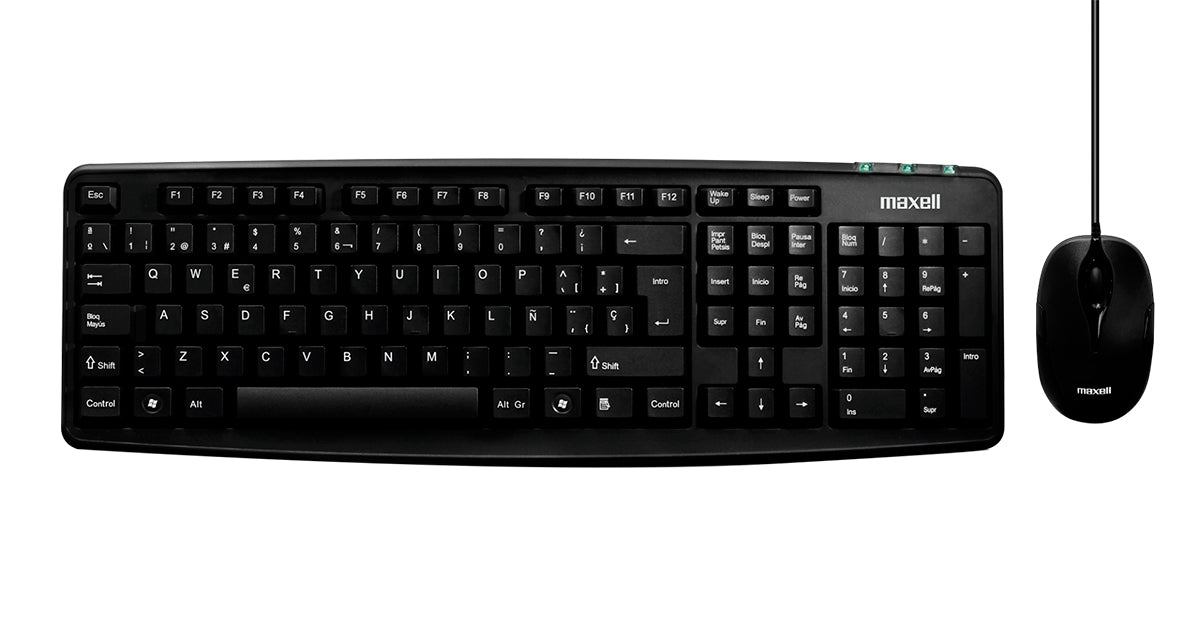 Combo Teclado y Mouse kit WRKBC-10 Maxell USB [ 347111 ]