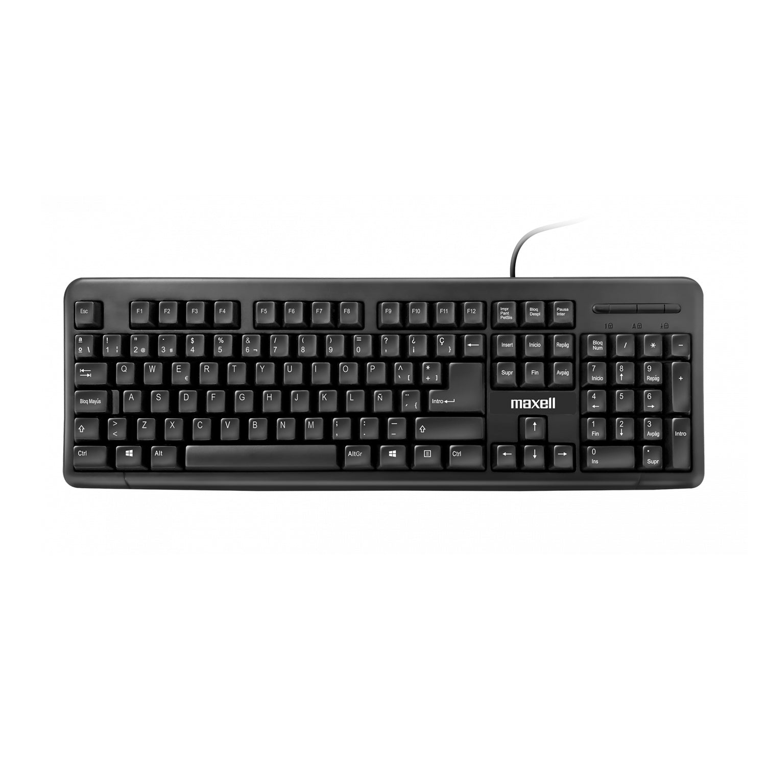 Teclado USB Maxell KB-90 Soft Touch Keyboard Compatible Mac Windows [ 347215 ] - Mayorista de Tecnología