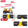 Pendrive USB 3.0 64GB Maxell Flix Diseño Retractil Compatible MAC y Windows Rapida Transferencia