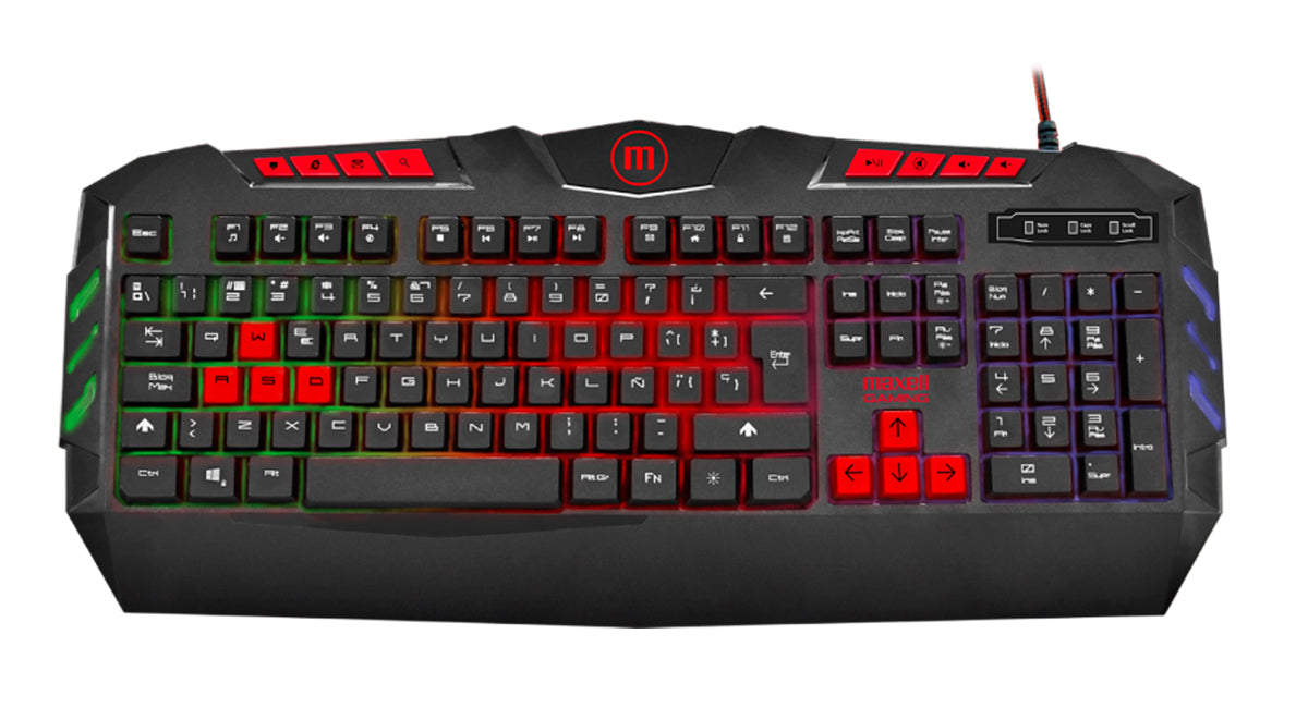 Teclado Gamer Maxell CA-KB-1200 Iluminacion RGB [ 347835 ] - Mayorista de Tecnología