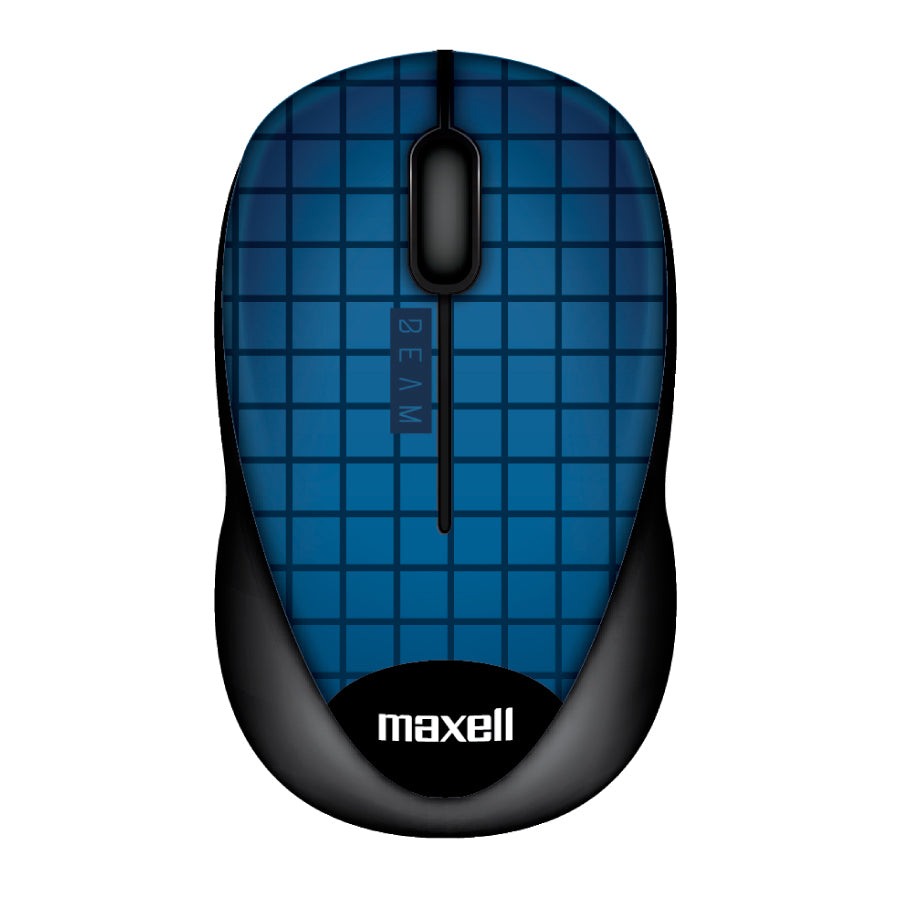 Mouse Inalambrico Maxell MOWL-250 Banda 24GHz Ergonomico Sensor 1600dpi Compatible Windows-Mac