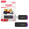 Pendrive USB 32GB Maxell USBPD-32 Con Tapadera de Protección Compatible MAC y Windows Uso General