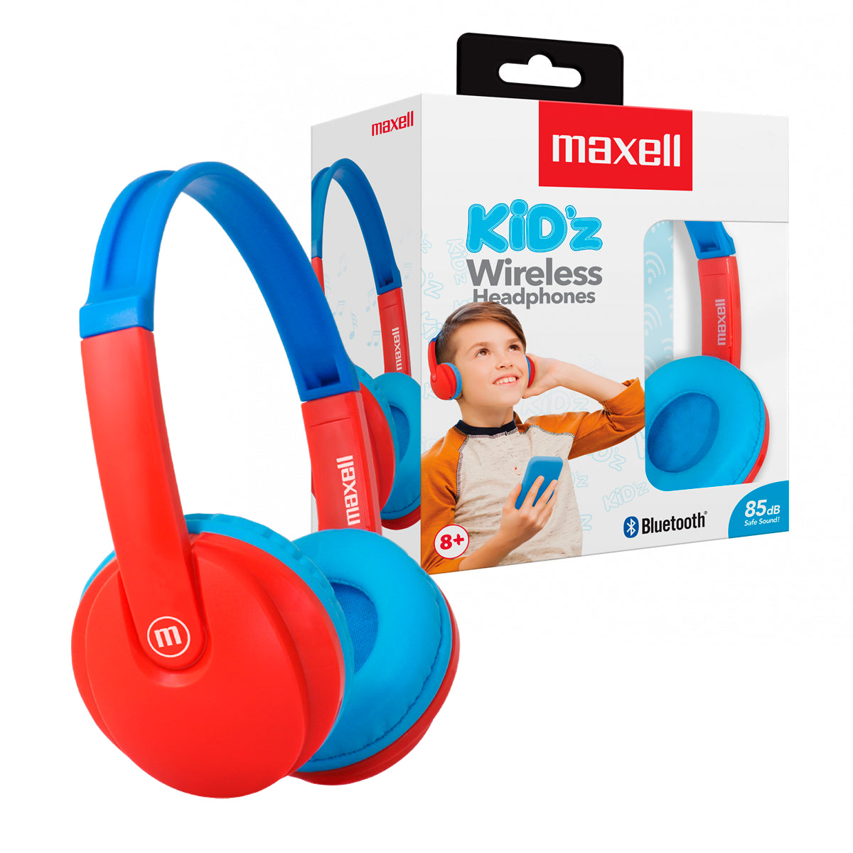 Audifonos Bluetooth KIDz 8+ HP-BT350 Maxell Ajustable Manos Libres con Microfono 85 dB On-ear - Mayorista de Tecnología