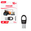 Pendrive USB 16GB Maxell Key USBK-16 Compatible MAC y Windows Uso General Rapida transferencia