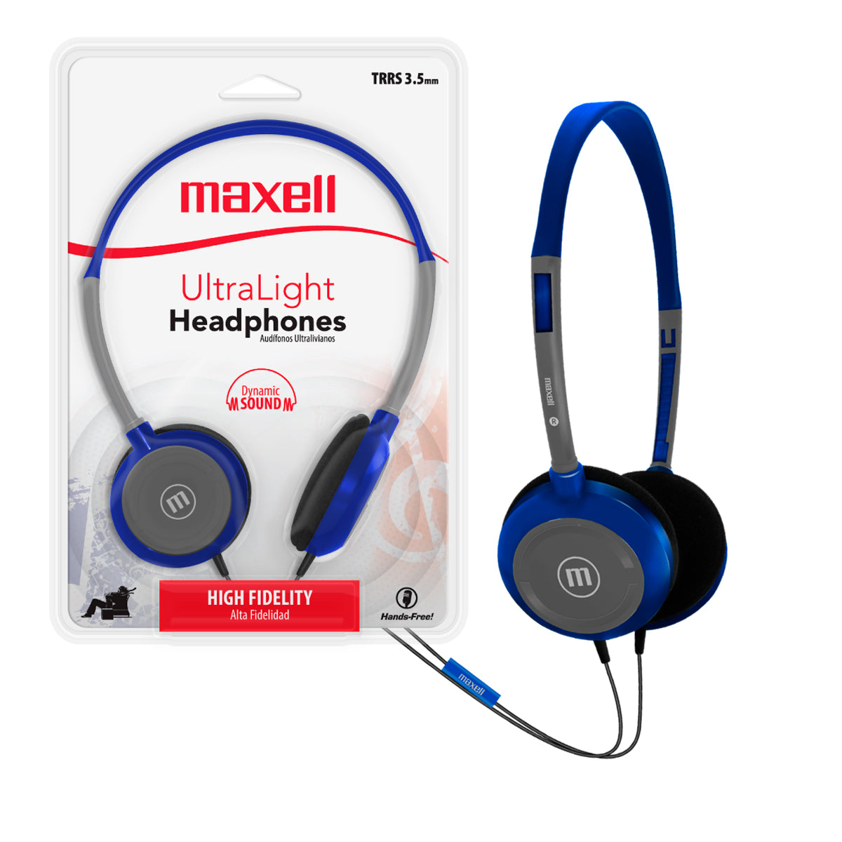 Audifonos HP-200 Maxell Ultralight headphones Dynamic Ajustable ManoS Libres Microfono TRRS 3.5mm - Mayorista de Tecnología