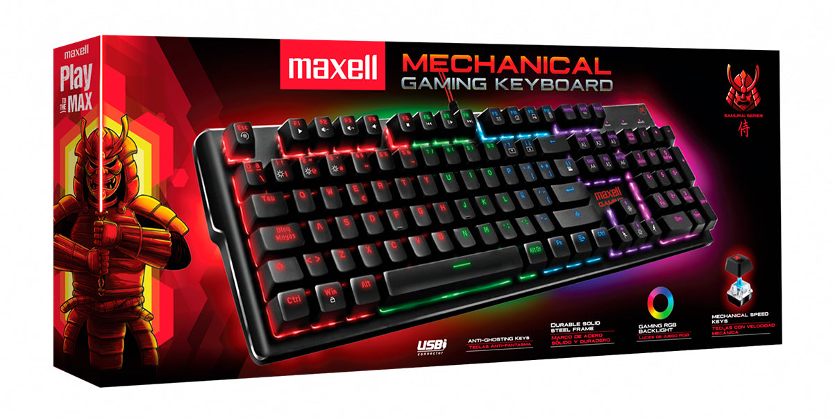 Teclado Mecanico Gaming Maxell CA-MKB RGB Samurai [ 348473 ]