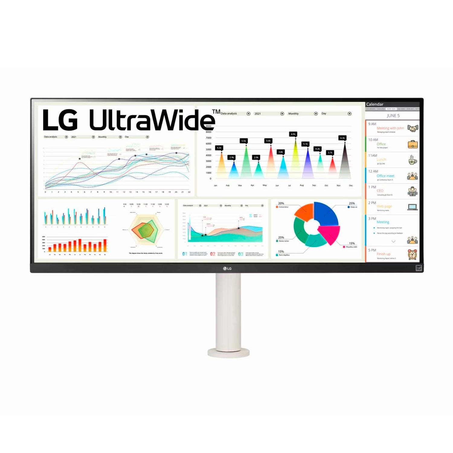 Monitor LG UltraWide 34in WFHD Ultrapanoramico Altavoces MaxxAudio AMD FreeSync 100Hz 5ms DisplayHDR