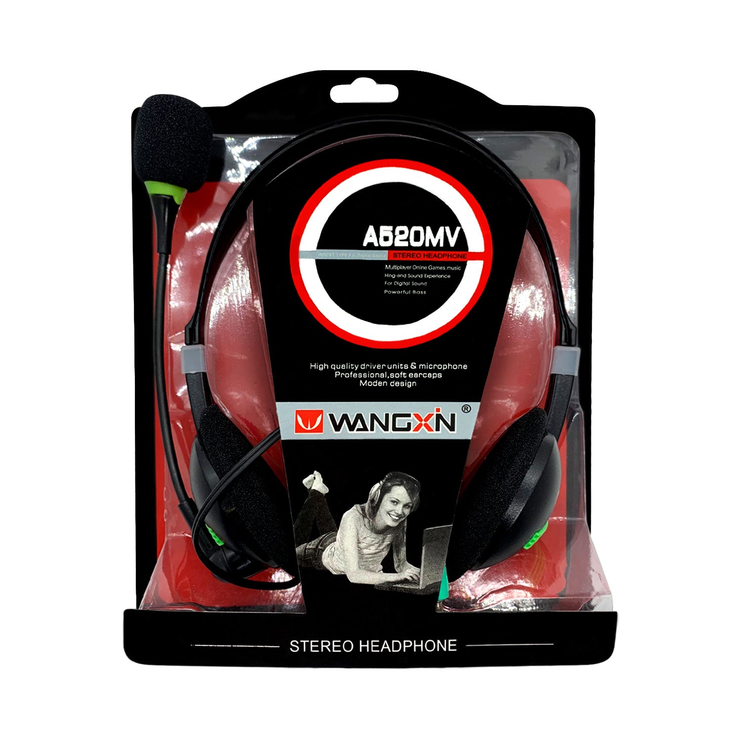 Audífonos Pc + Micrófono Mod A520MV Stereo Headphone - Mayorista de Tecnología