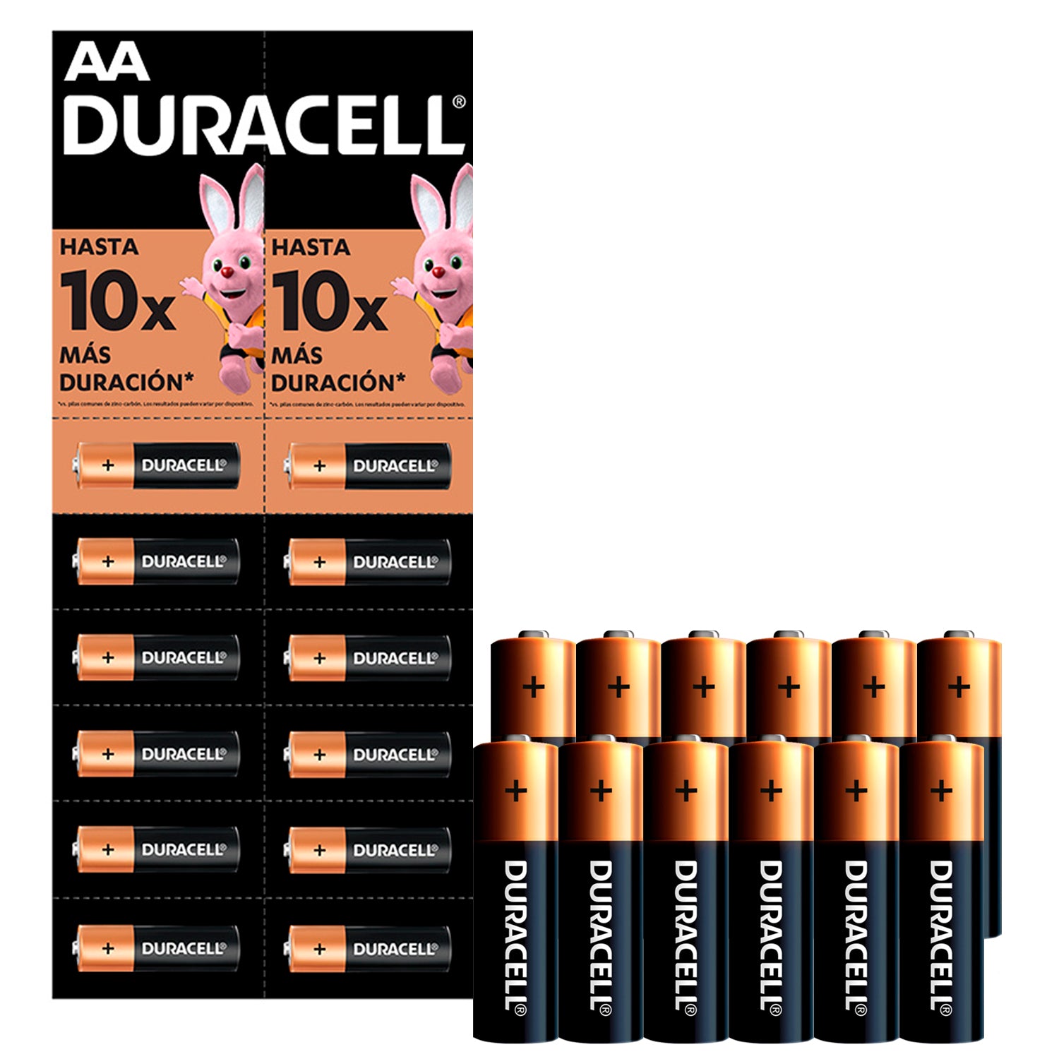 Pilas AA LR6 x12 1.5V Alcalina Cilindrica Duracell Prepicada Maxima Durabilidad Dura Mas Mucho Mas - Mayorista de Tecnología