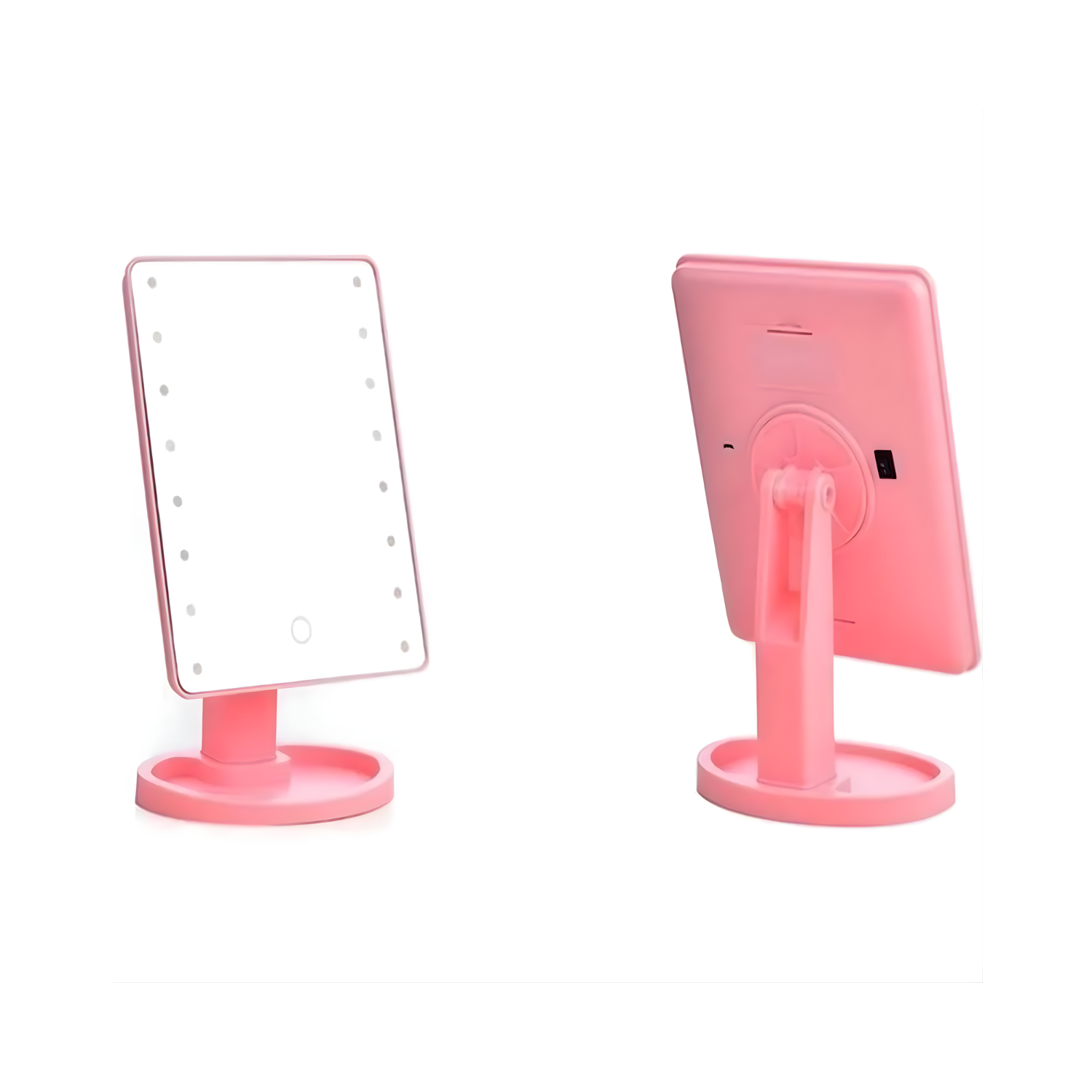 Espejo Maquillaje LED 16 Luces Rotación 360° Portátil USB