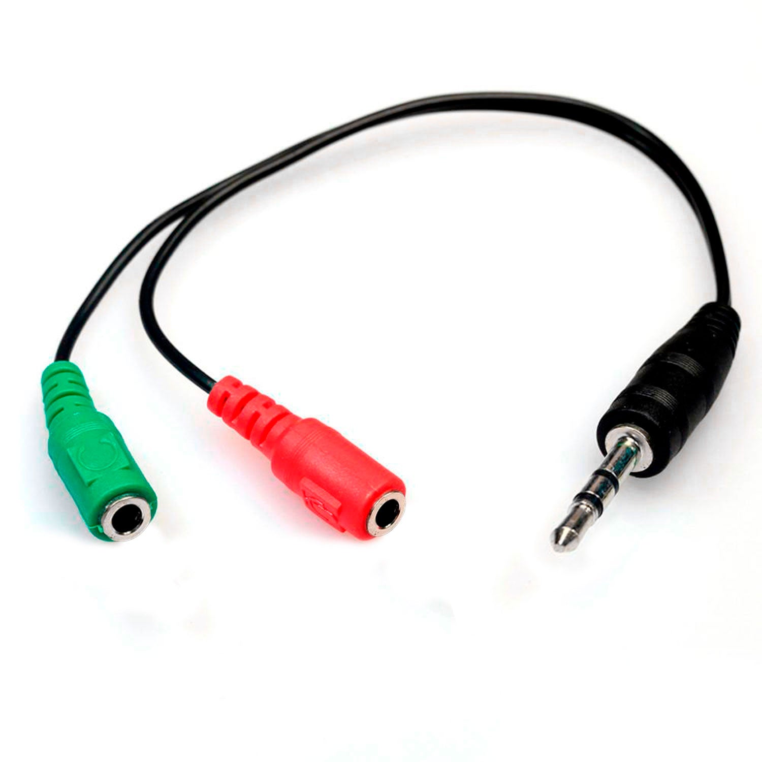 Cable Adaptador Audio Auxiliar 3.5mm Macho a 2 Hembra - LifeMax Distribuidora