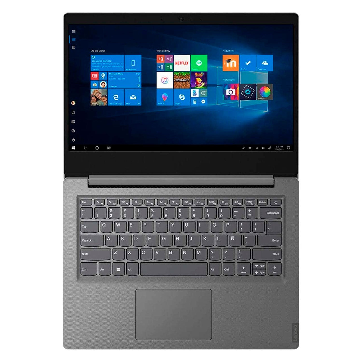Notebook Lenovo 14 HD Intel Core i3-1005G1 1.2GHz RAM 4GB DDR4 SSD M.2 256GB W10Home [ 82C4010VCL ]