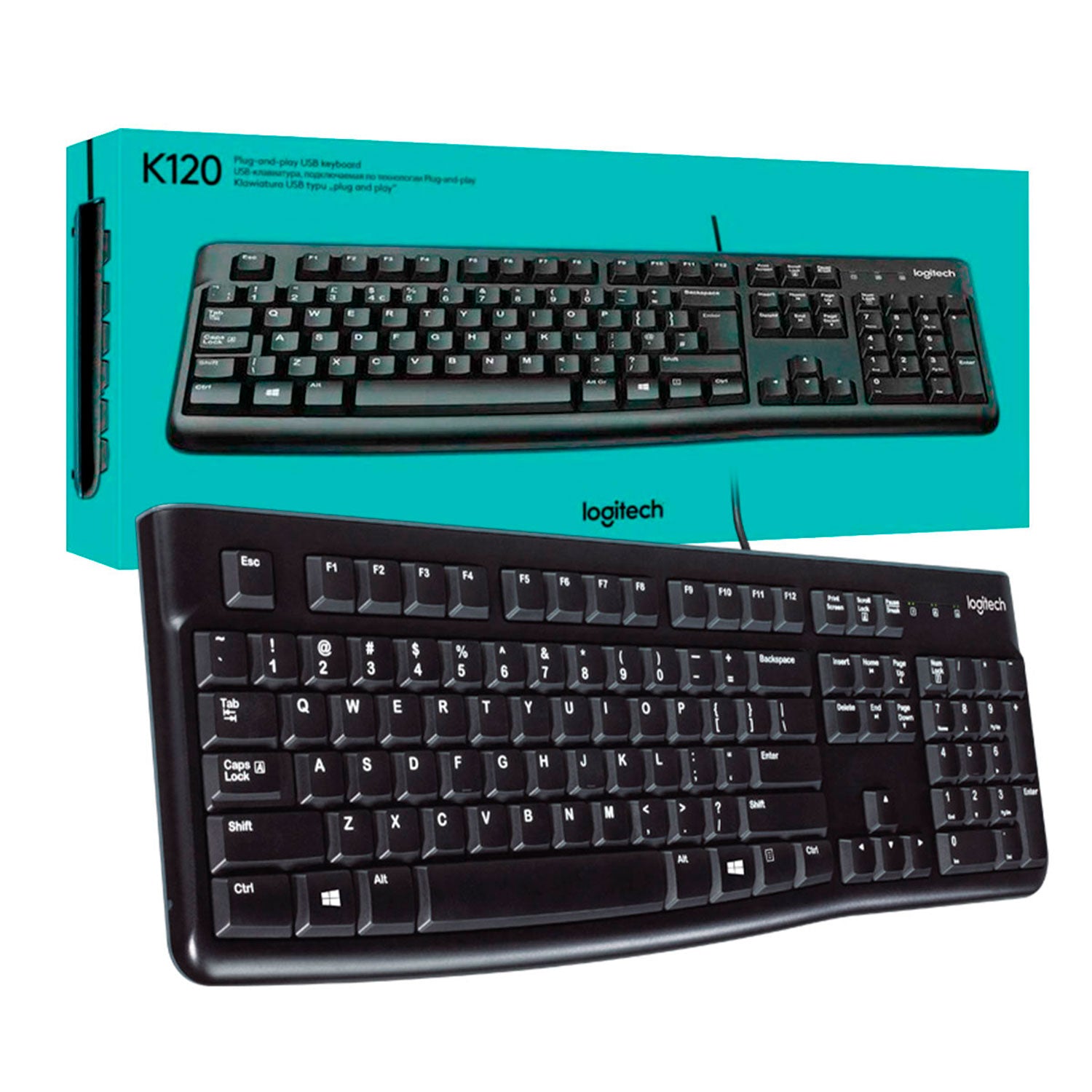 Teclado Alambrico Logitech K120 Usb Español [ 920-004422 ] - Mayorista de Tecnología