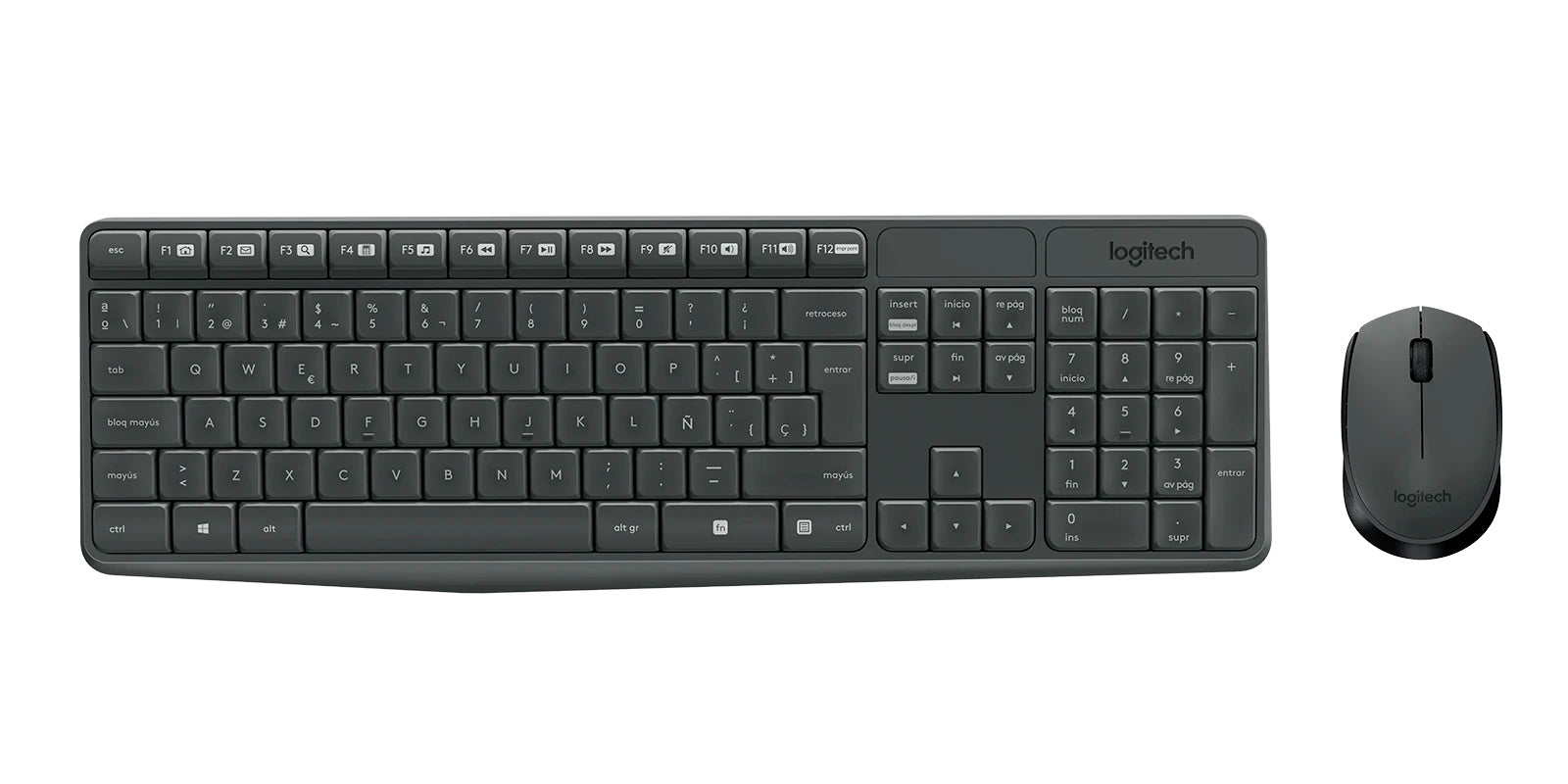 Combo Teclado y Mouse Inalambrico Logitech MK235 USB 2.4GHz Sensor Optico 1000dpi Español - Mayorista de Tecnología