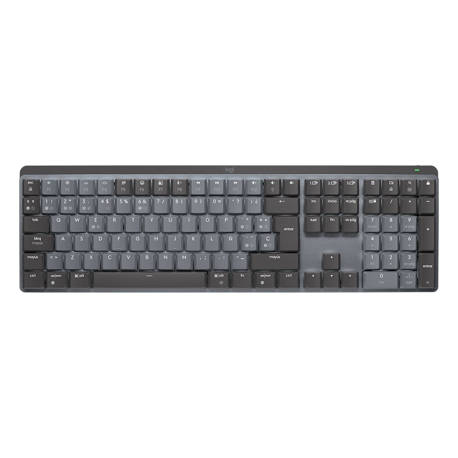 Teclado Inalambrico Logitech MX Mechanical Recargable USB-C Multidispositivo Iluminacion Inteligente - Mayorista de Tecnología