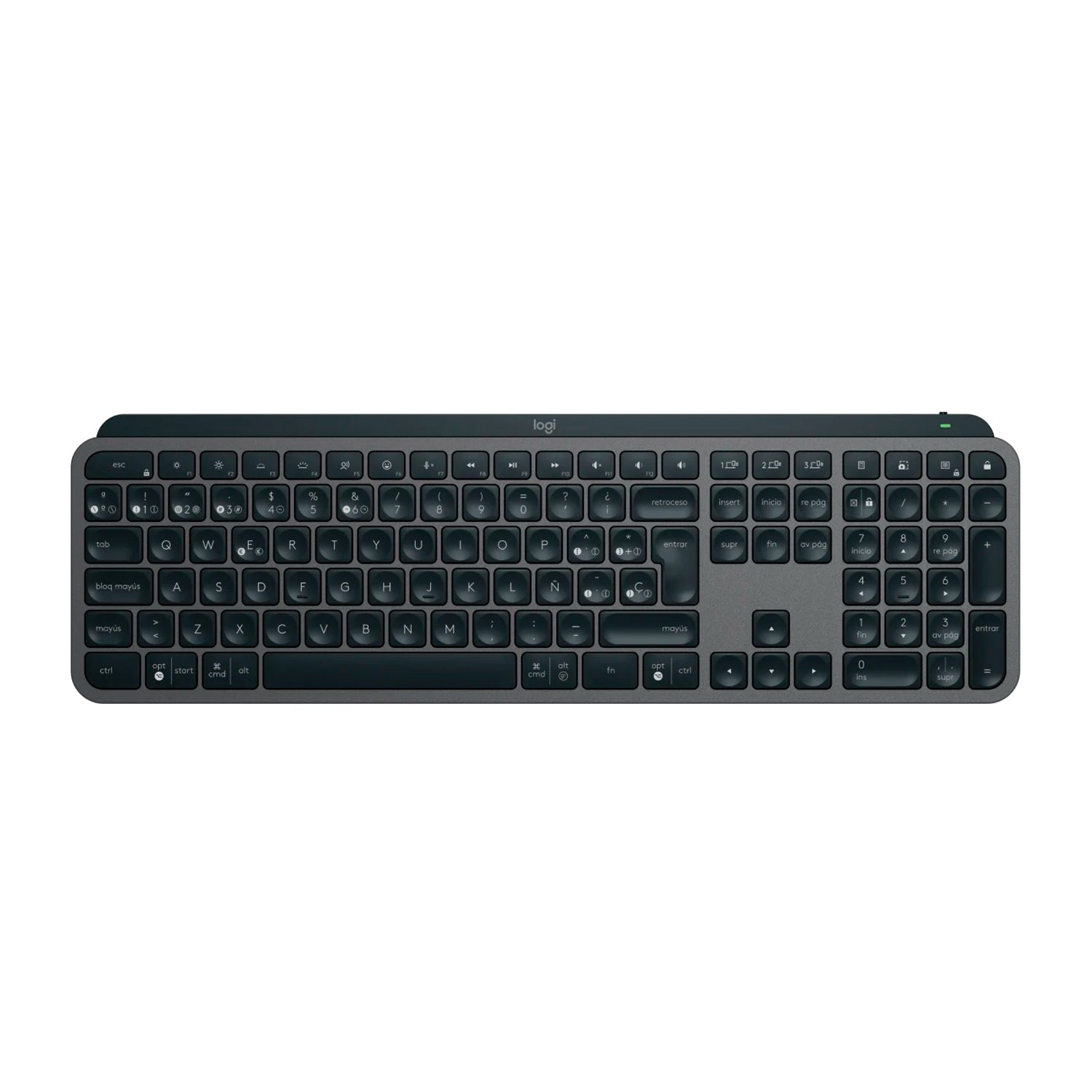 Teclado Inalambrico Logitech MX Keys S Recargable USB-C a A Multidispositivo Iluminacion Inteligente - Mayorista de Tecnología