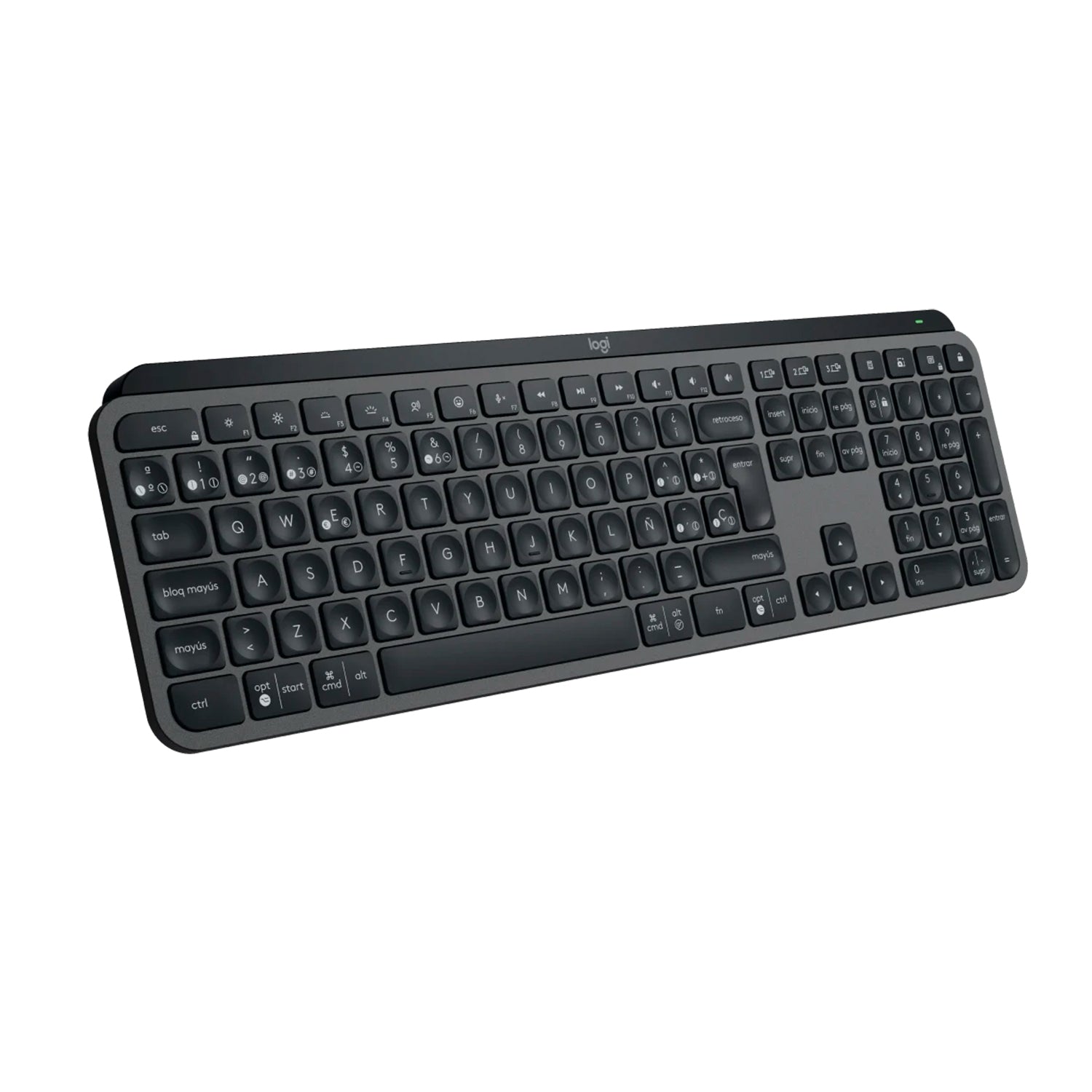 Teclado Inalambrico Logitech MX Keys S Recargable USB-C a A Multidispositivo Iluminacion Inteligente - Mayorista de Tecnología