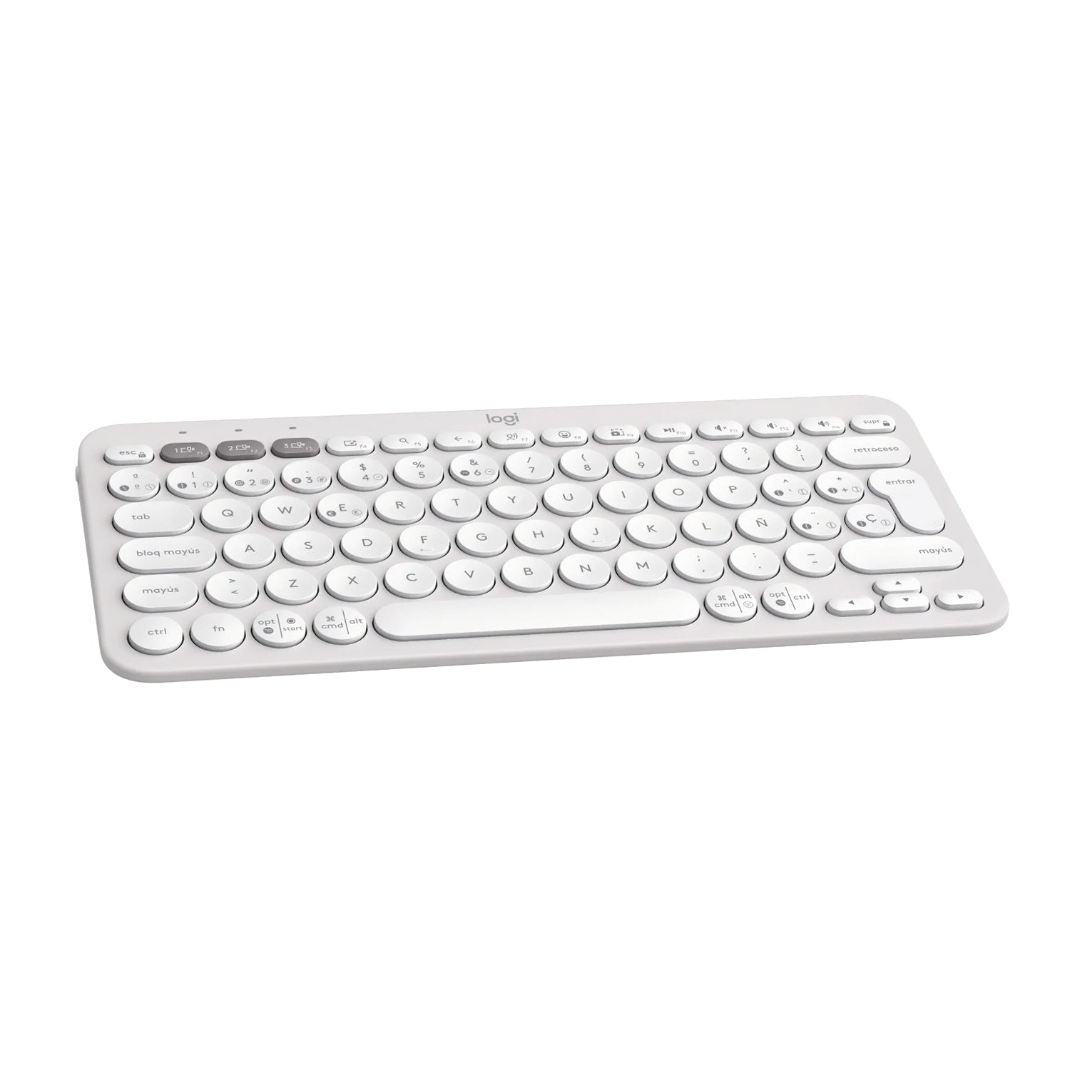 Teclado Bluetooth Logitech Pebble Keys 2 K380S Multidispositivo Teclas Personalizable Español QWERTY