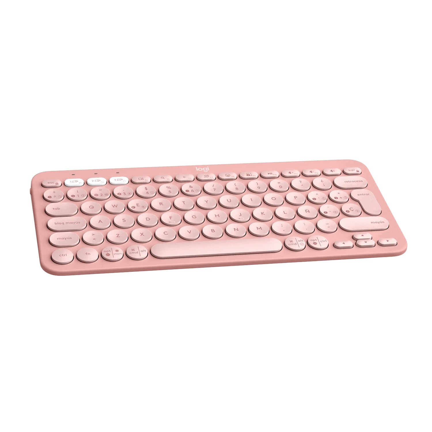 Teclado Bluetooth Logitech Pebble Keys 2 K380S Multidispositivo Teclas Personalizable Español QWERTY