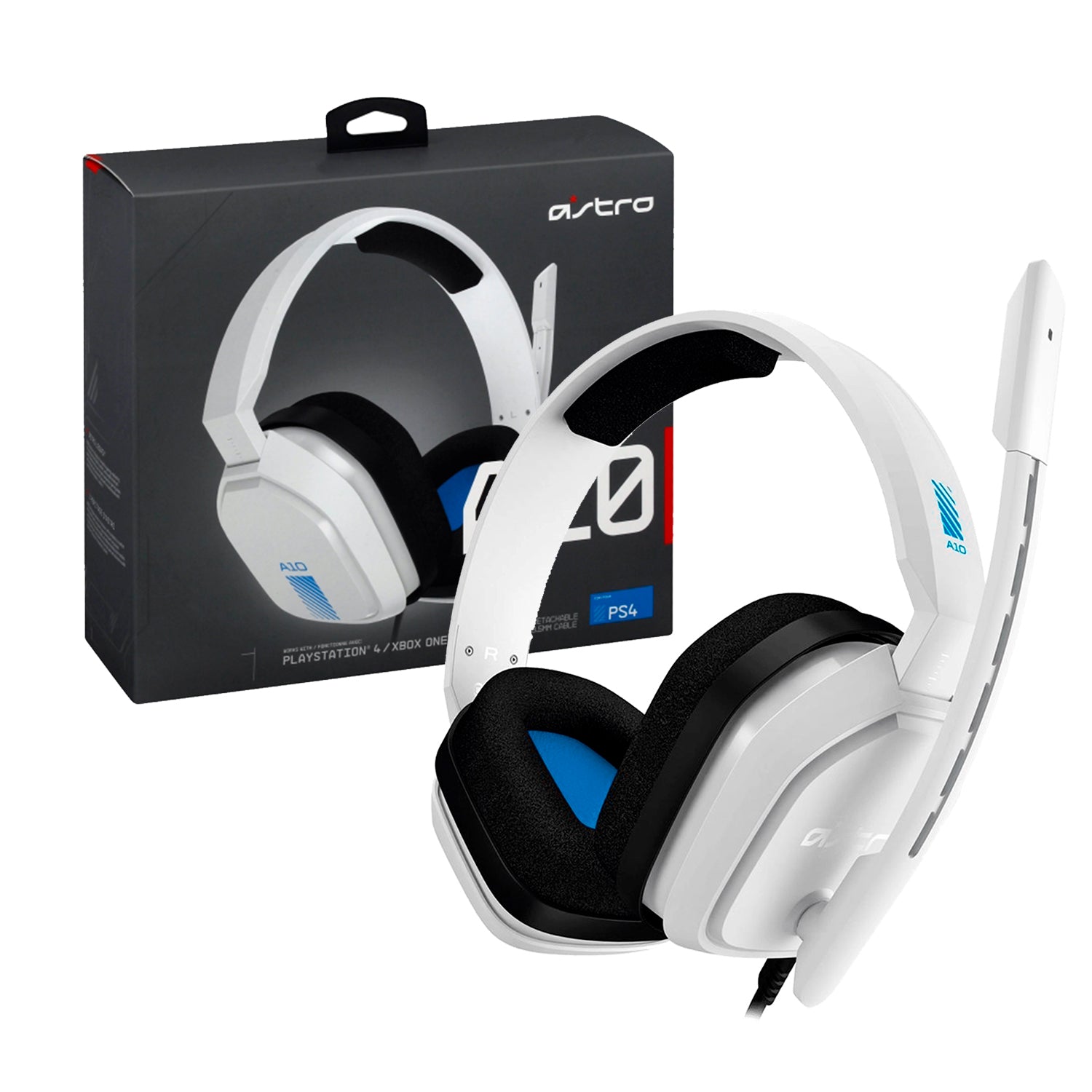 Audifono Gamer Logitech Astro A10 Jack 3,5mm PlayStation 4 / PC Flexible Microfono Unidireccional