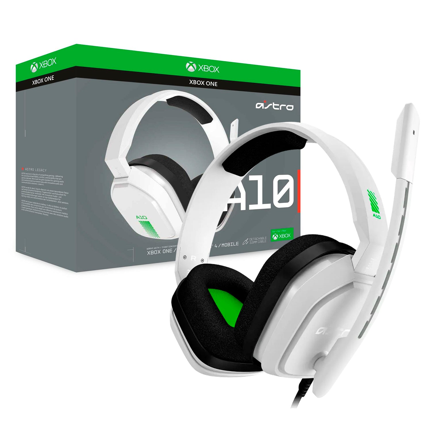 Audifono Gamer Logitech Astro A10 Jack 3,5mm Xbox One / PC Ultra Flexible Microfono Unidireccional - Mayorista de Tecnología