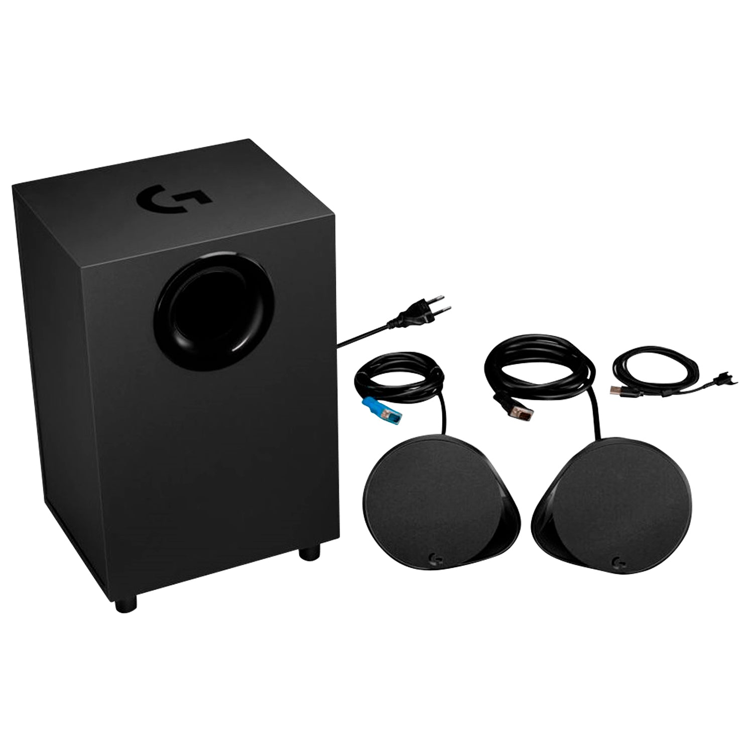 Parlantes y Subwoofer Logitech G560 Lightsync PC Gaming Sistema 2.1 DTS:X Ultra Potencia 240W