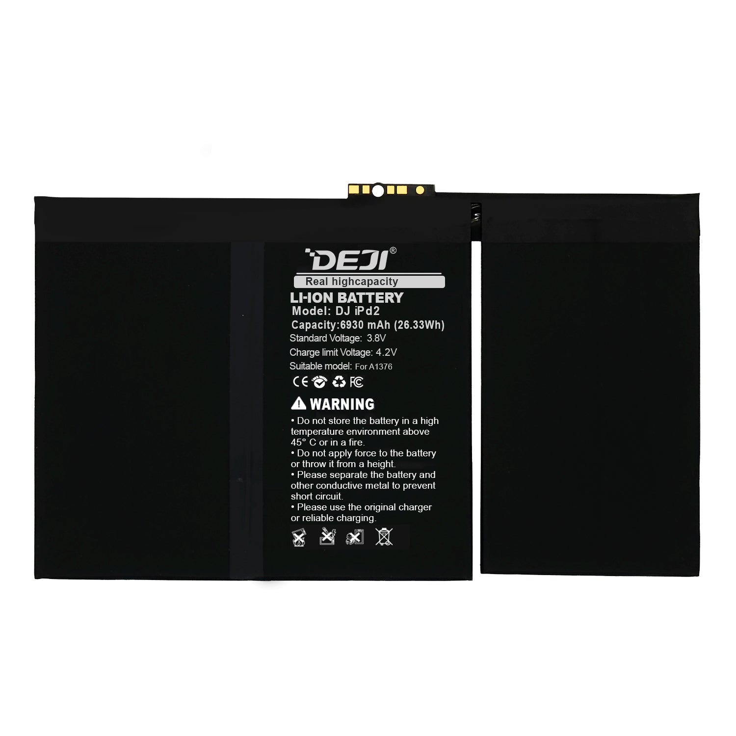 Bateria para iPad 2 DEJI IC Original Capacidad 6930mAh Maxima Duracion