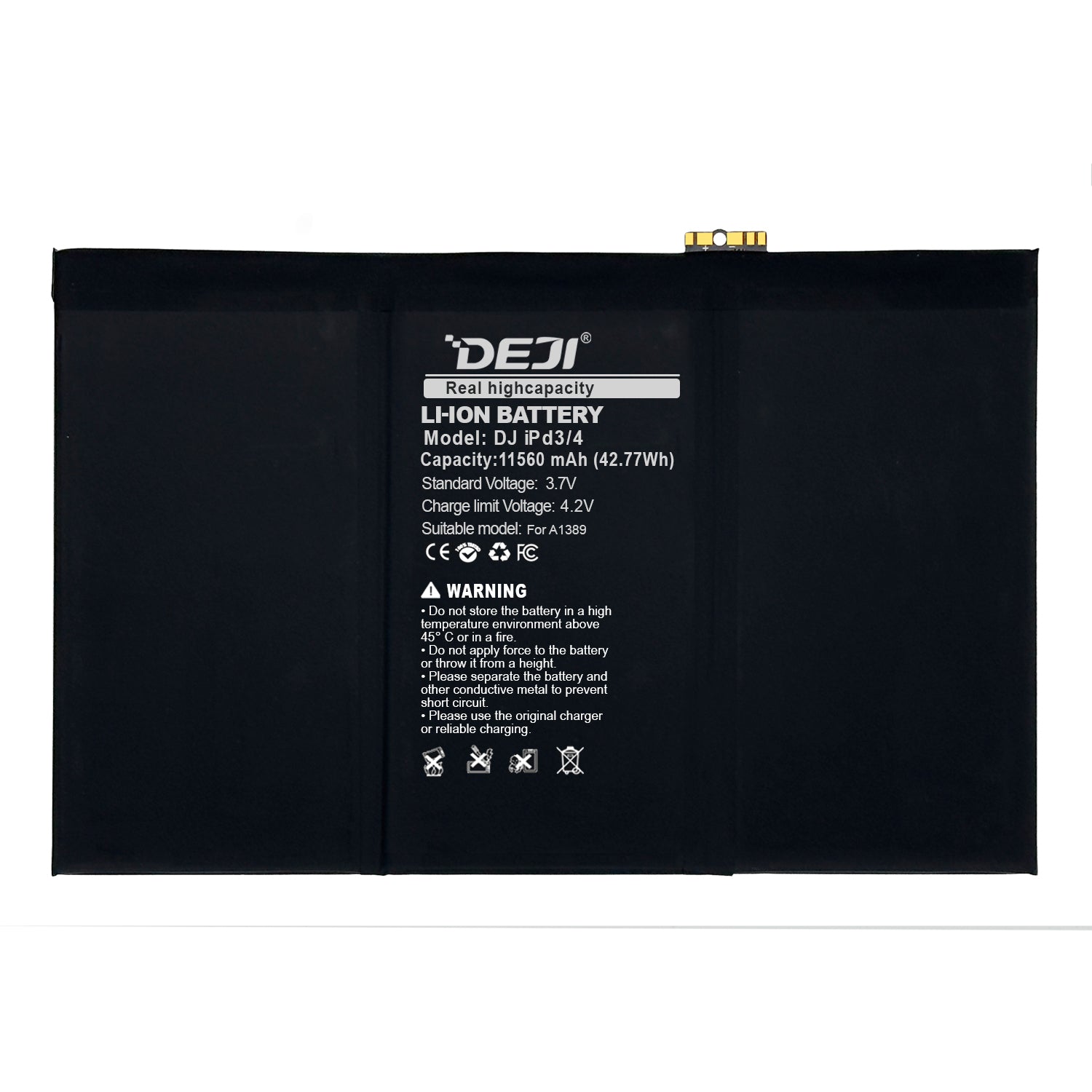 Bateria para iPad 3 / iPad 4  DEJI IC Original Capacidad 11560mAh Maxima Duracion