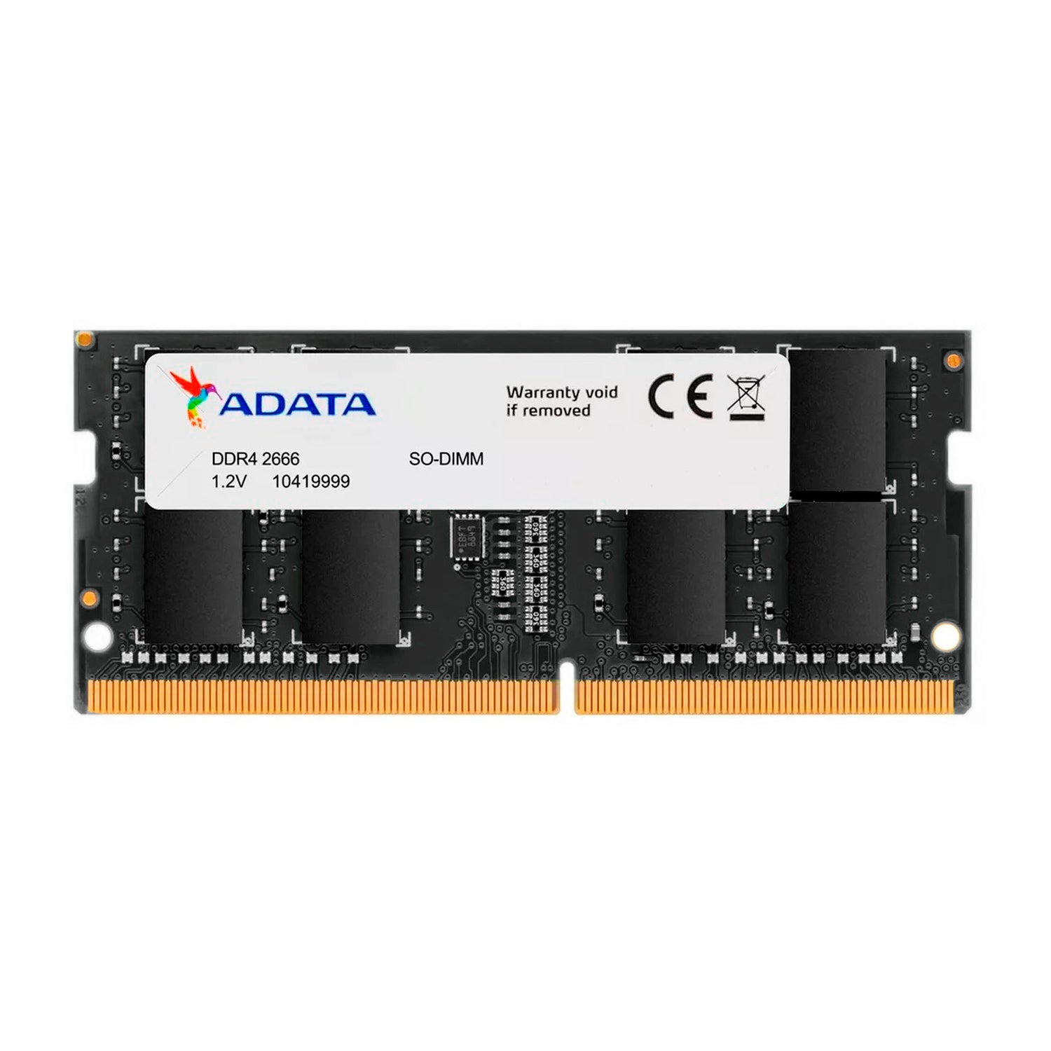 Memoria Ram Notebook Adata 16GB DDR4-SODIMM 2666MHz 1.2 V Pin 260 PC4-21300 [ AD4S266616G19-SBK ]