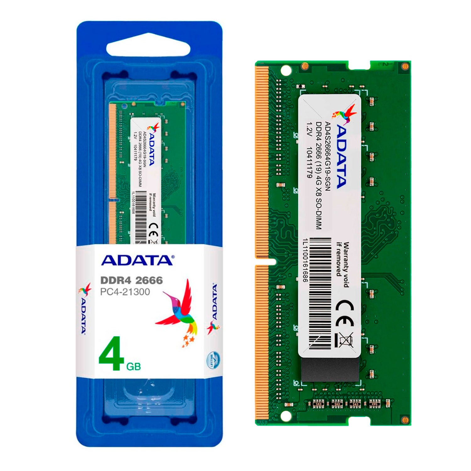 Memoria Ram Notebook DDR4 4GB 2666 Adata [AD4S26664G19-SGN] | Lifemax - Mayorista de Tecnología