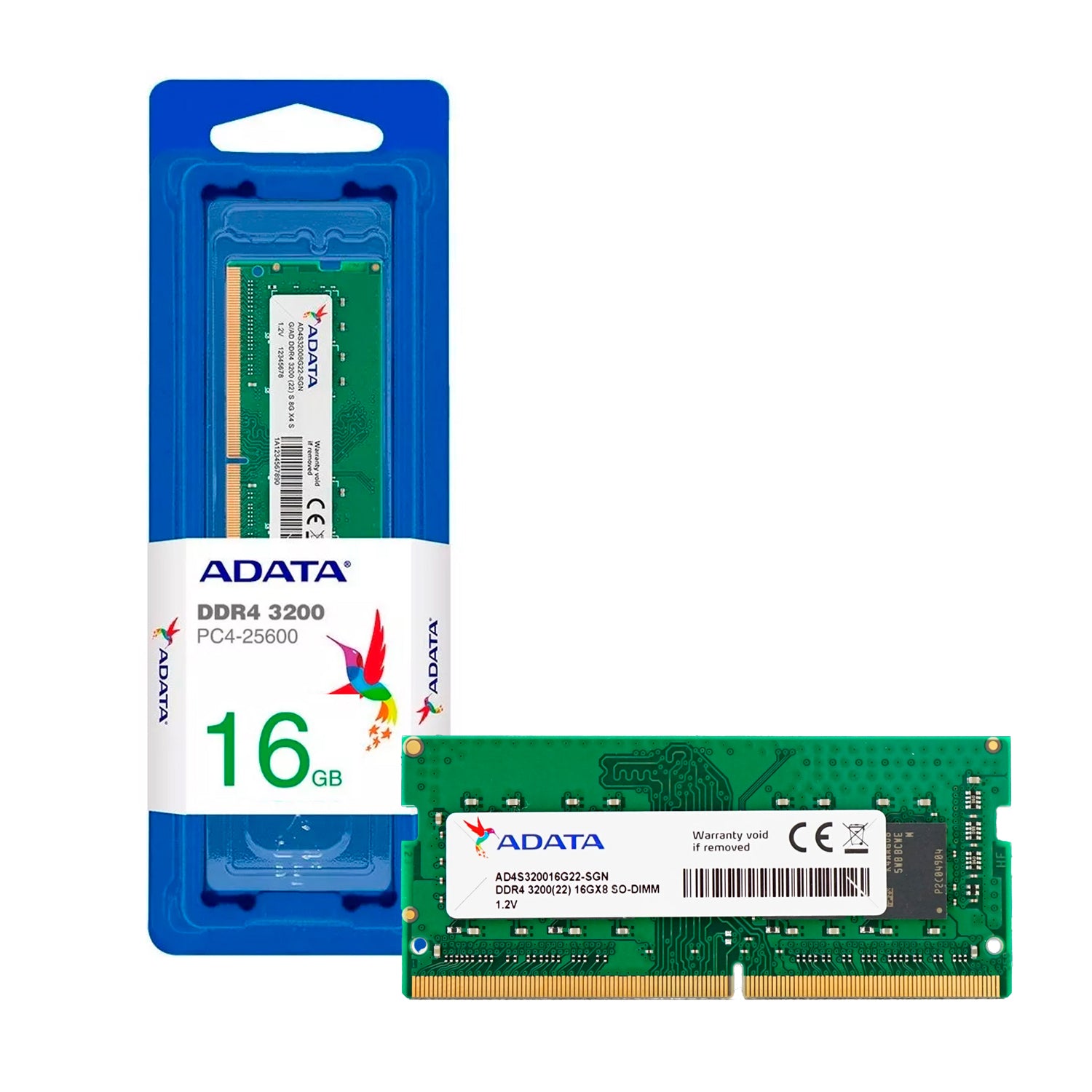 Memoria Ram Notebook Adata 16GB DDR4-SODDIM 3200MHz 1.2 V Pin 260 PC4-25600 [ AD4S320016G22-SGN ] - Mayorista de Tecnología