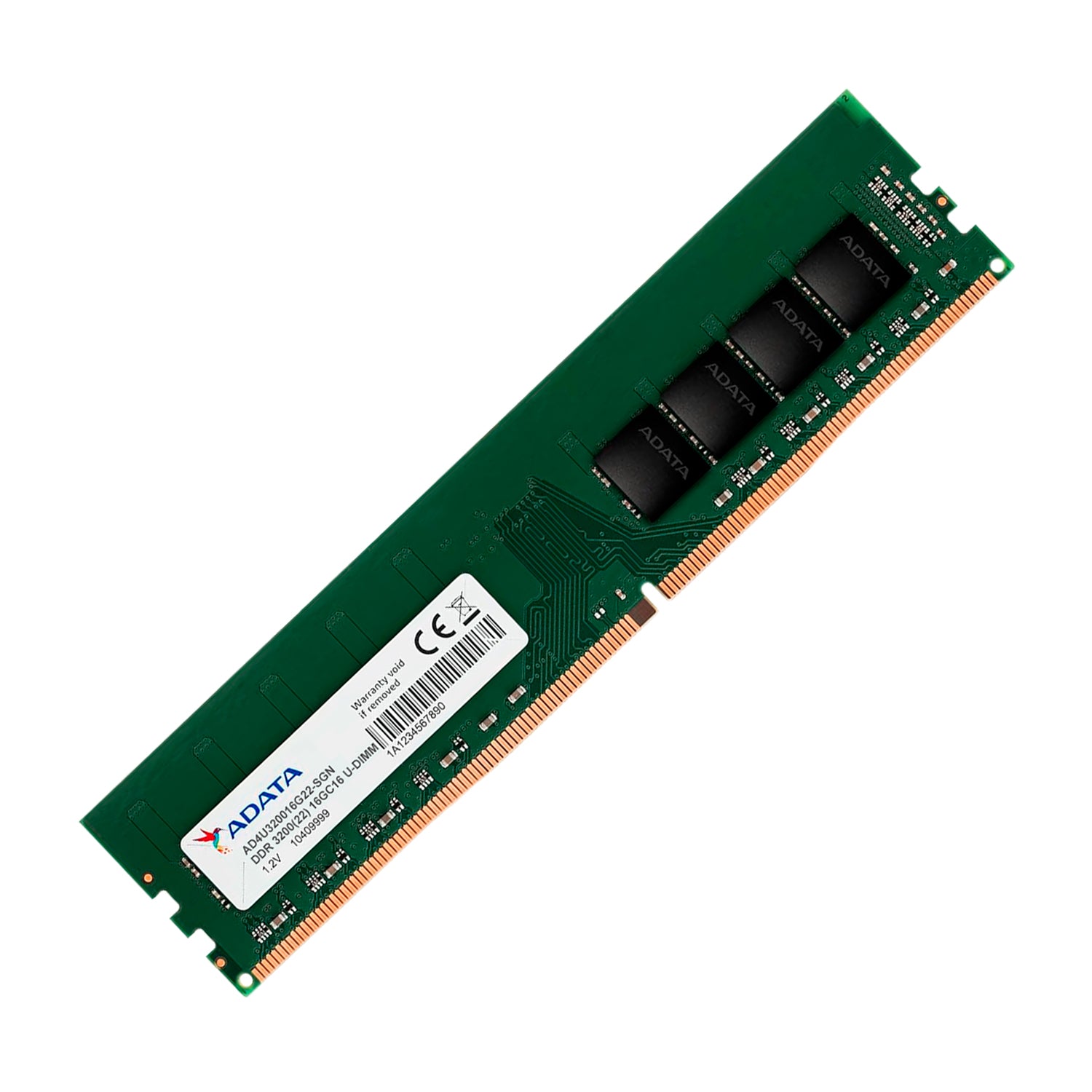 Memoria Ram PC Adata 16GB DDR4-DIMM 3200MHz CL22 1.2V Pin 282 PC4-25600 [ AD4U320016G22-SGN ]