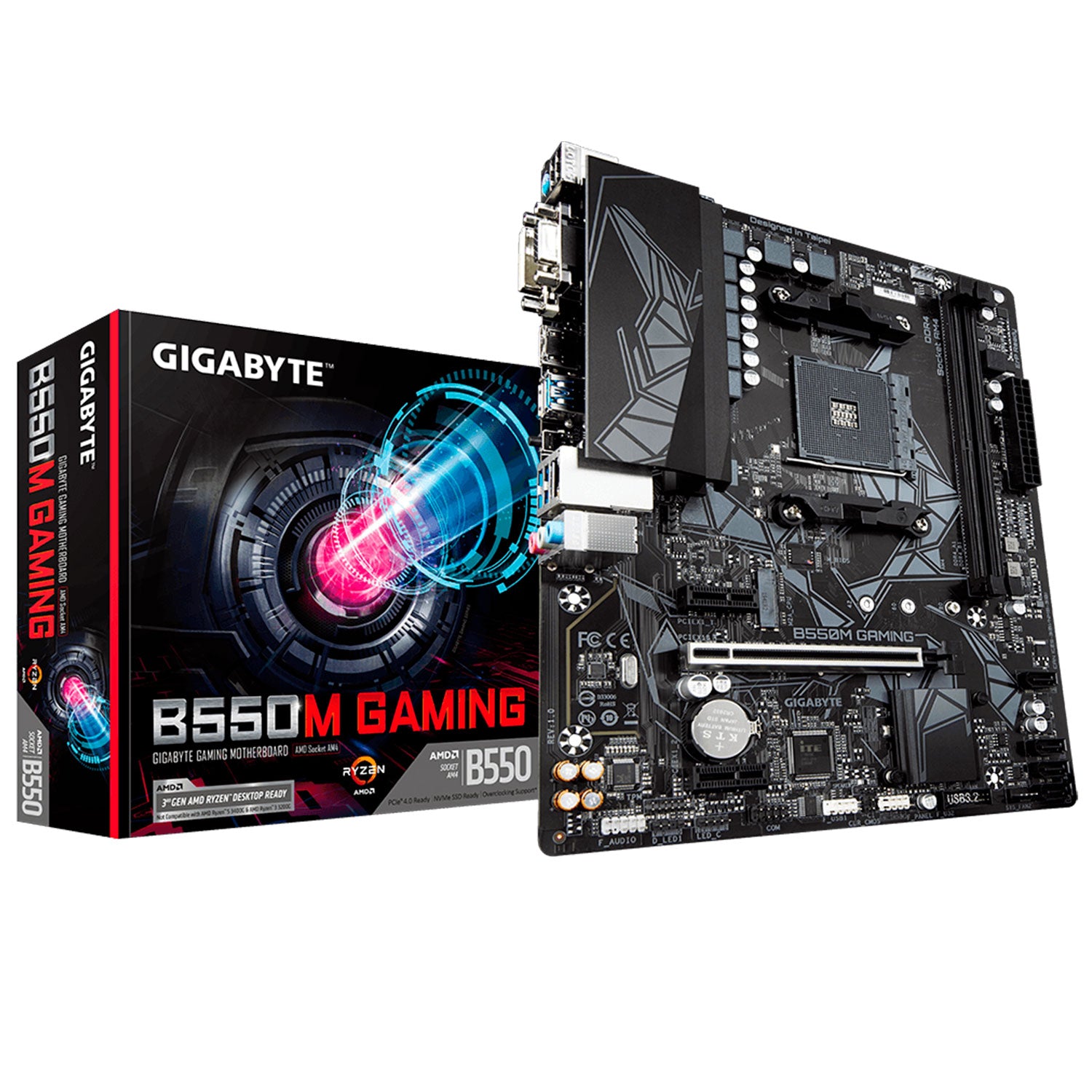 Placa Madre Gigabytes B550M Gaming AMD Socket AM4 Micro ATX RGB Fusion Pcle 4.0 M.2 [ B550MGAMING ] - Mayorista de Tecnología